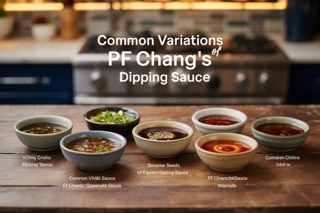 Asian cuisine dipping sauces
